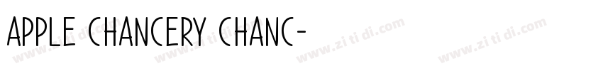 Apple chancery chanc字体转换